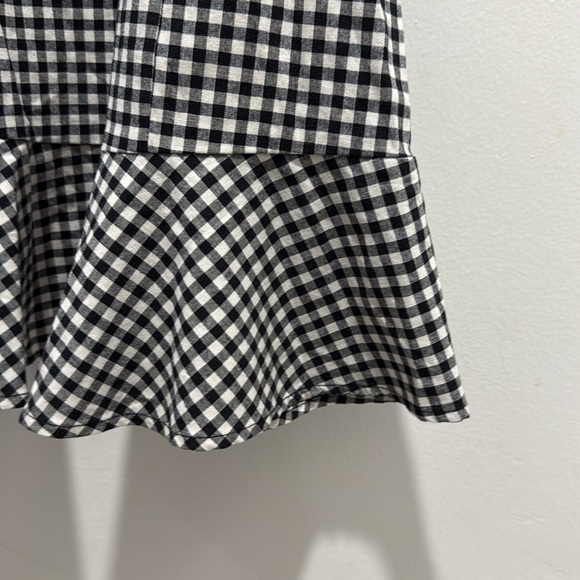 Gingham Cold Shoulder Mini Dress – Size 6 - Picture 7 of 8